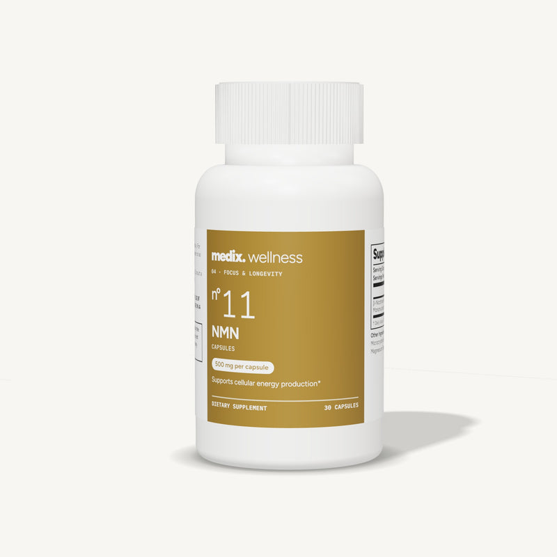 Medix formula 11 NMN supplement, 500 mg beta NMN, 30 capsules